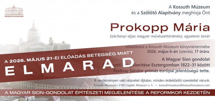 Prokopp Mária - új időpont! Prokopp Mária - új időpont!