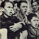 A Ceglédi Dózsa György Népi Kollégium diákjai énekelnek